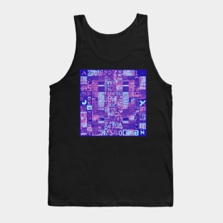 Neon advert pattern Tank Top